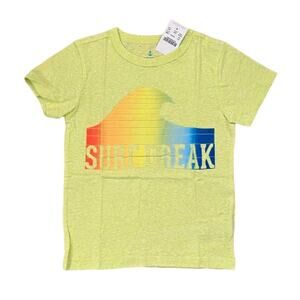 NWT J. Crew Kids' Yellow W/Rainbow Surf Break Wave Graphic T-Shirt